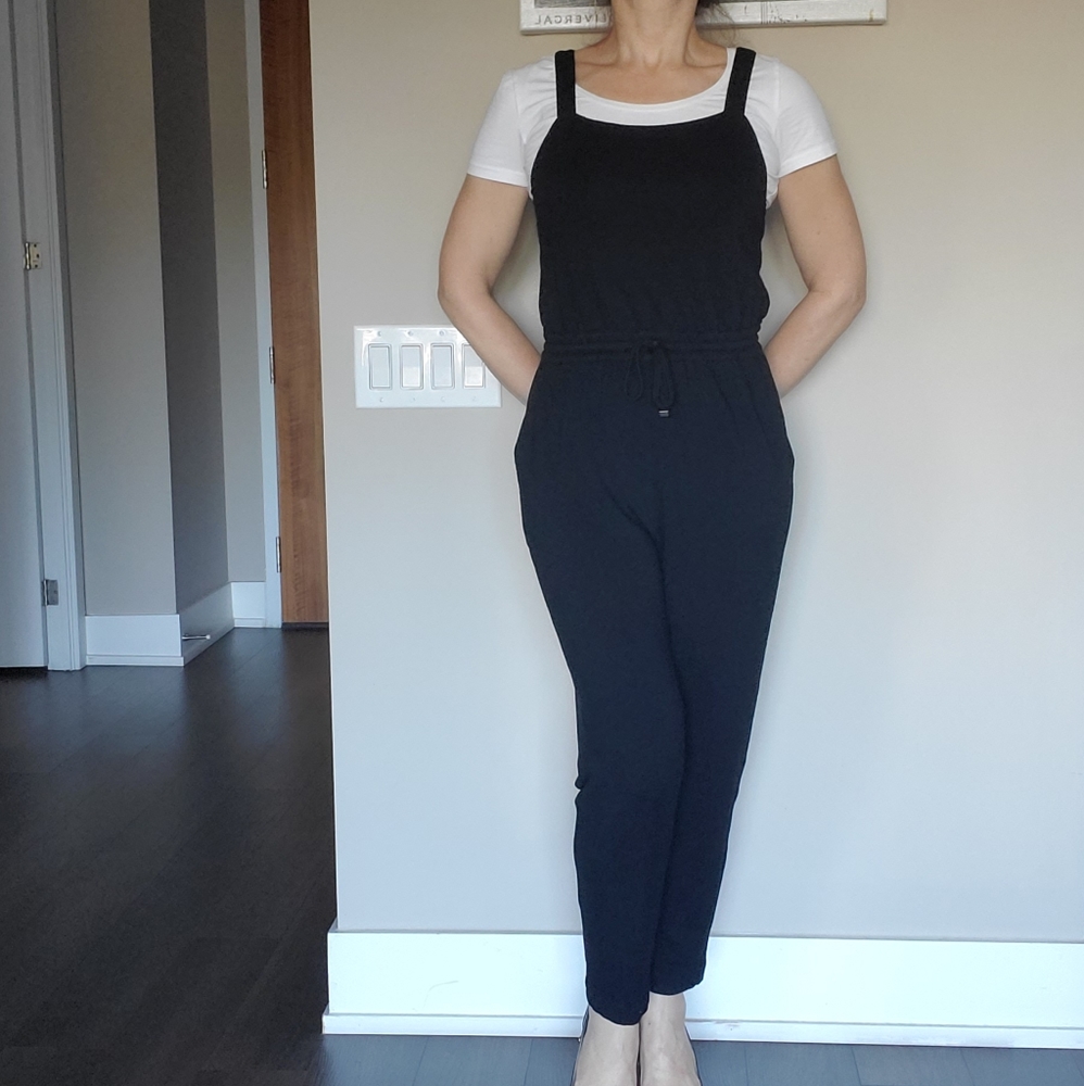 👑 2X HOST PICK 👑 Club Monaco Jersey Fabric Straps Jumpsuit - Picture 10 of 12